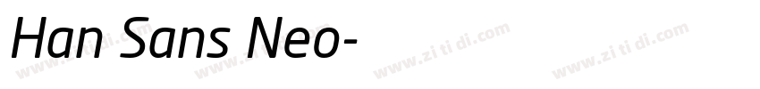 Han Sans Neo字体转换